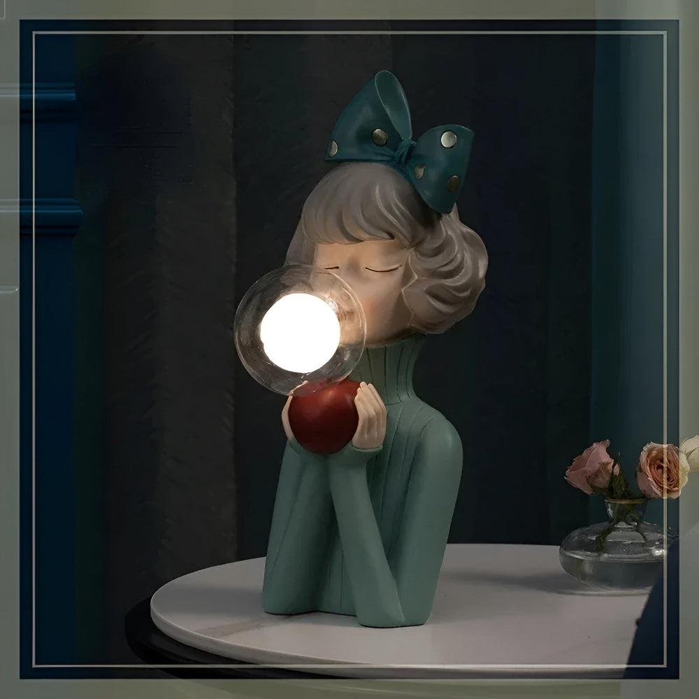 BubbleFairies Table Lamp – Enchanting Quartet Cartoon Girl Figurine Light | Kalsten