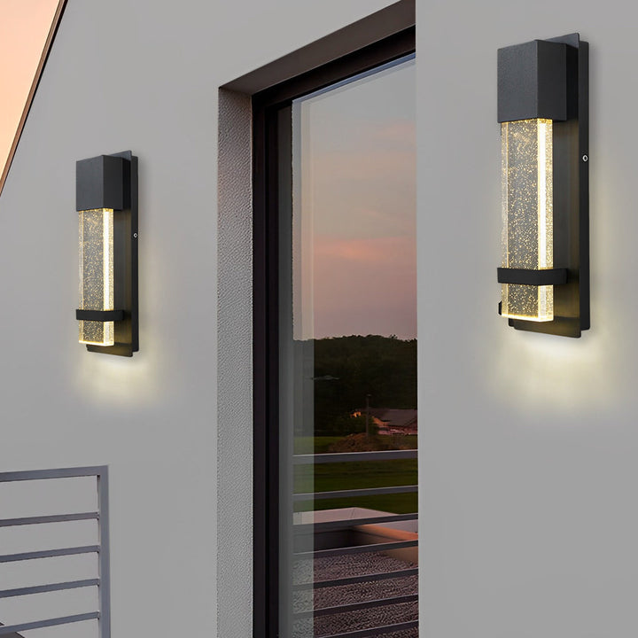Minimalist Crystal Bubble Glass Waterproof LED Motion Sensor Wall Lamp | Kalsten