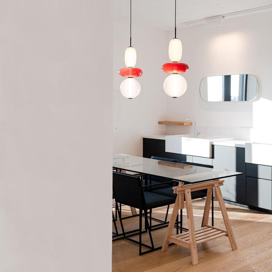 LumiSphere Light - Modern Colored Glass LED Pendant Light | Kalsten