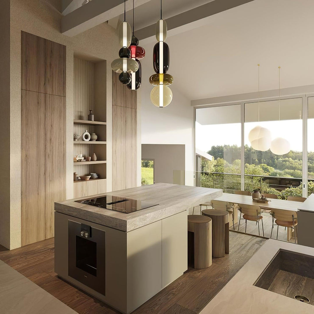 LumiSphere Light - Modern Colored Glass LED Pendant Light | Kalsten