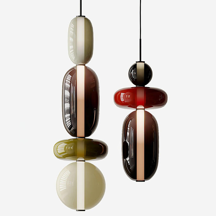 LumiSphere Light - Modern Colored Glass LED Pendant Light | Kalsten
