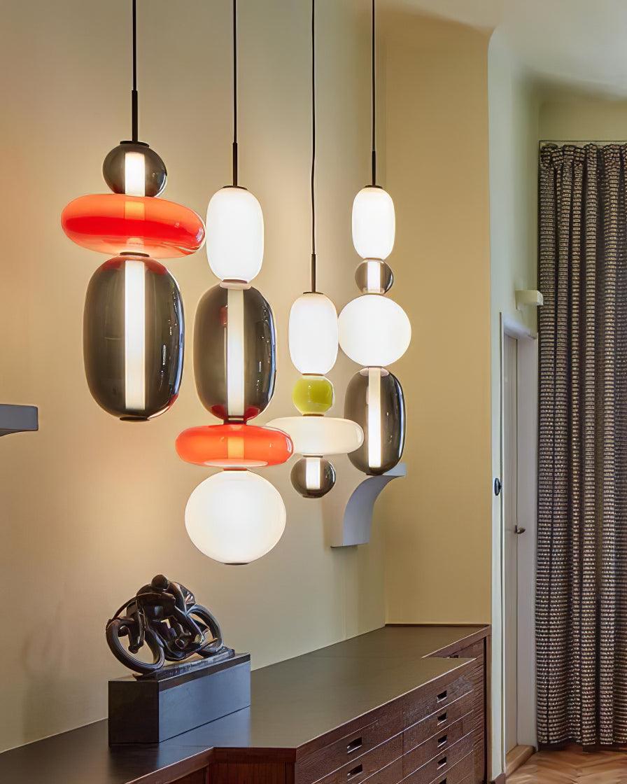 LumiSphere Light - Modern Colored Glass LED Pendant Light | Kalsten