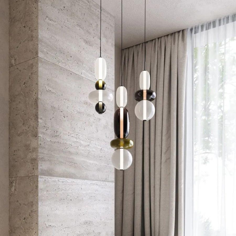 LumiSphere Light - Modern Colored Glass LED Pendant Light | Kalsten