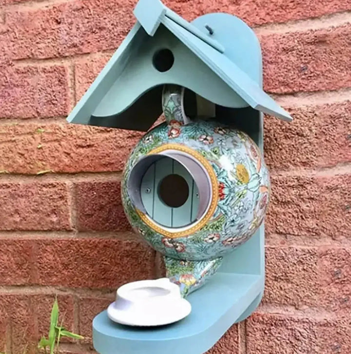 Kalsten | Colorful Teapot Birdhouse