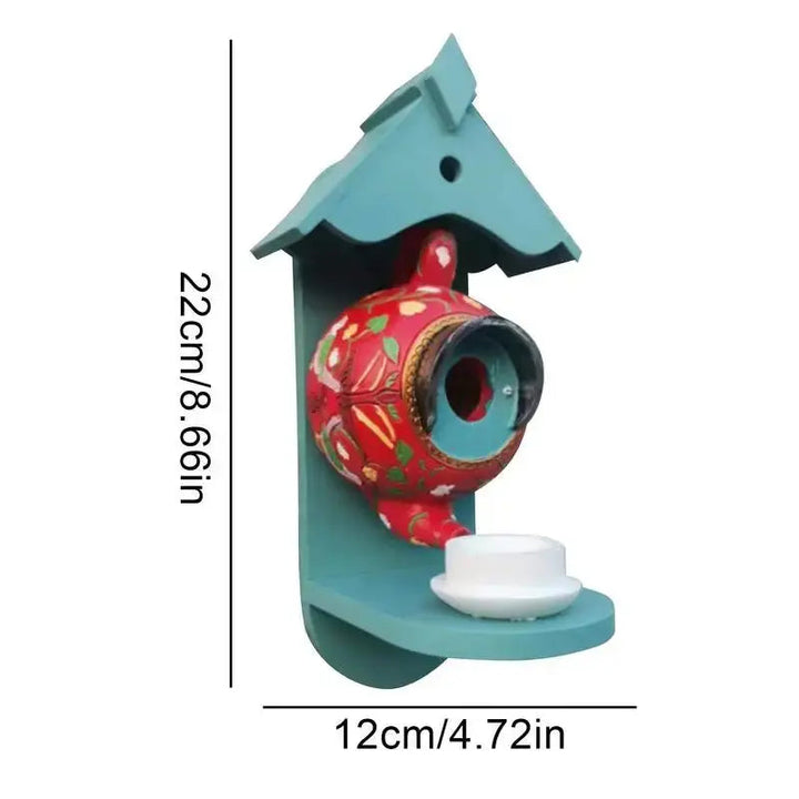 Kalsten | Colorful Teapot Birdhouse