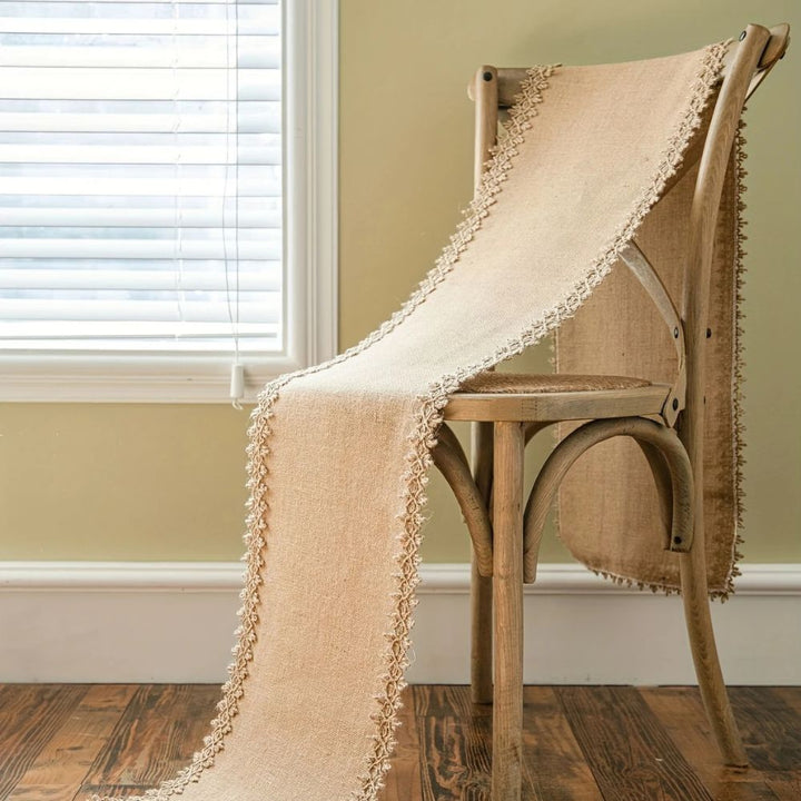 Kalsten | Burlap Charm Boho Table Runner