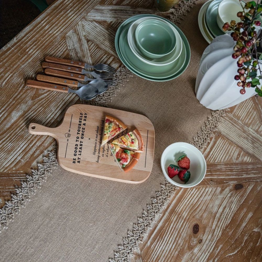 Kalsten | Burlap Charm Boho Table Runner