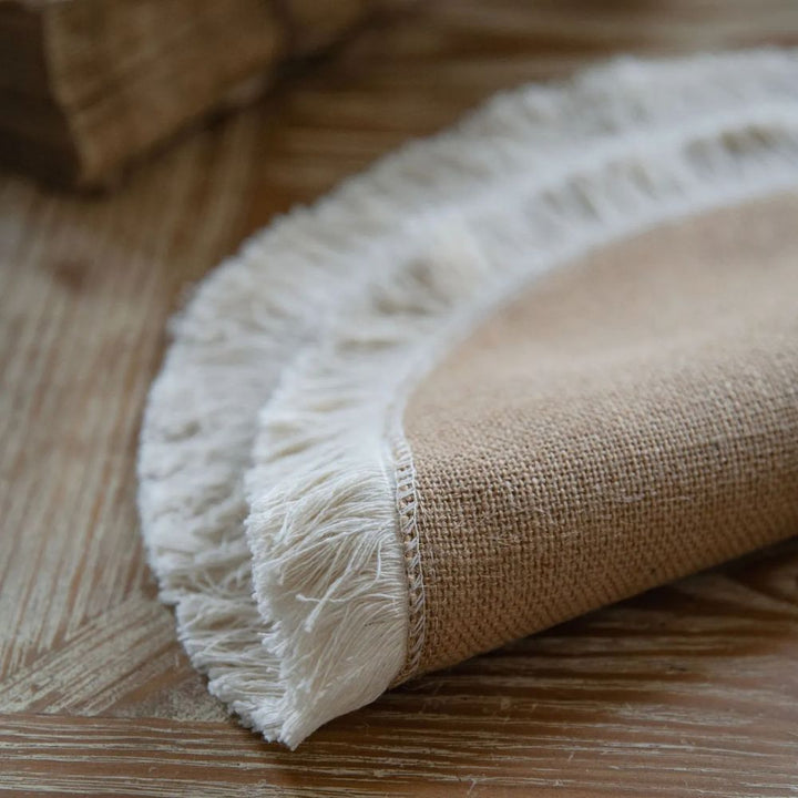 Kalsten | Burlap Charm Boho Table Runner