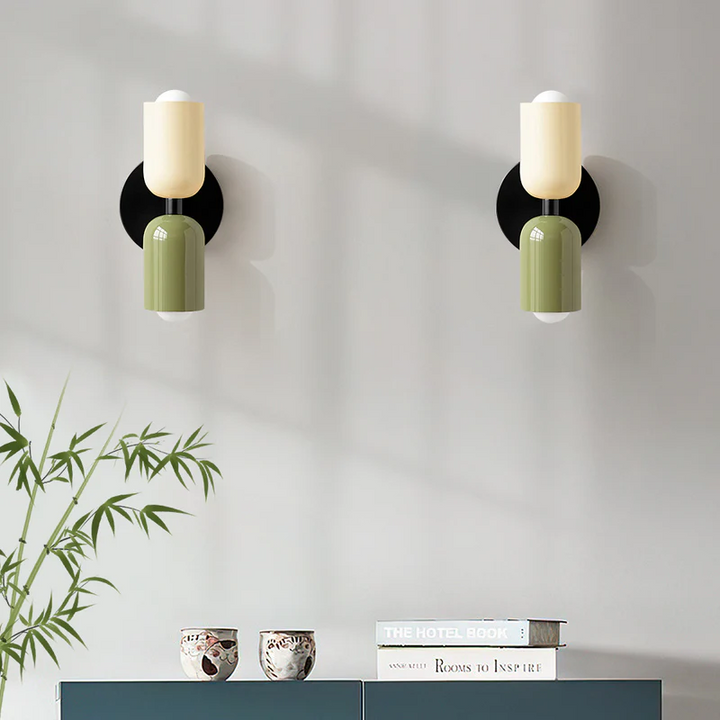 Modern Double Glass Wall Lamp Kalsten