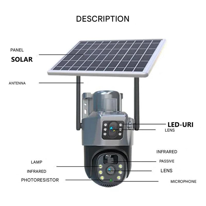 DualGuard Solar 4K – Wireless 4K Security Camera with Solar Panel and 4G | Kalsten