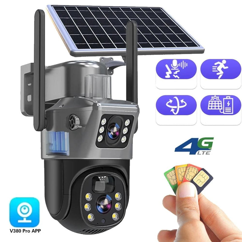 DualGuard Solar 4K – Wireless 4K Security Camera with Solar Panel and 4G | Kalsten