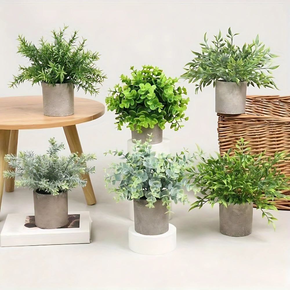 Kalsten | Leafora Artificial Plants in Modern Pots Decor | 3pcs Set