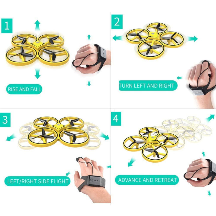 Drone - remote-controlled - Quadrocopter (Gyro &amp; LED) | Kalsten