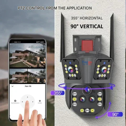 DualGuard Ultra 10K – 20MP Surveillance Camera with 5 Lenses and 20x Zoom | Kalsten
