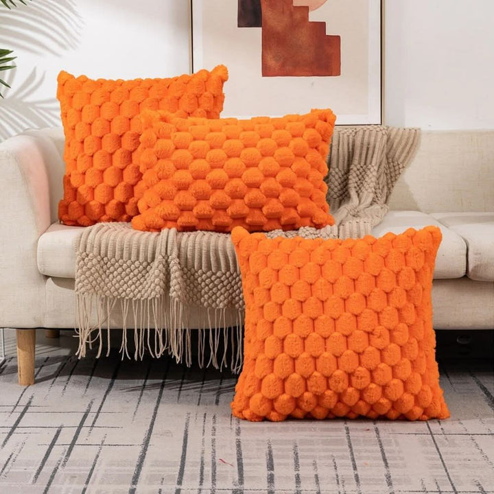Kalsten | Cushion cover made of cotton blend with fluffy 3D feel