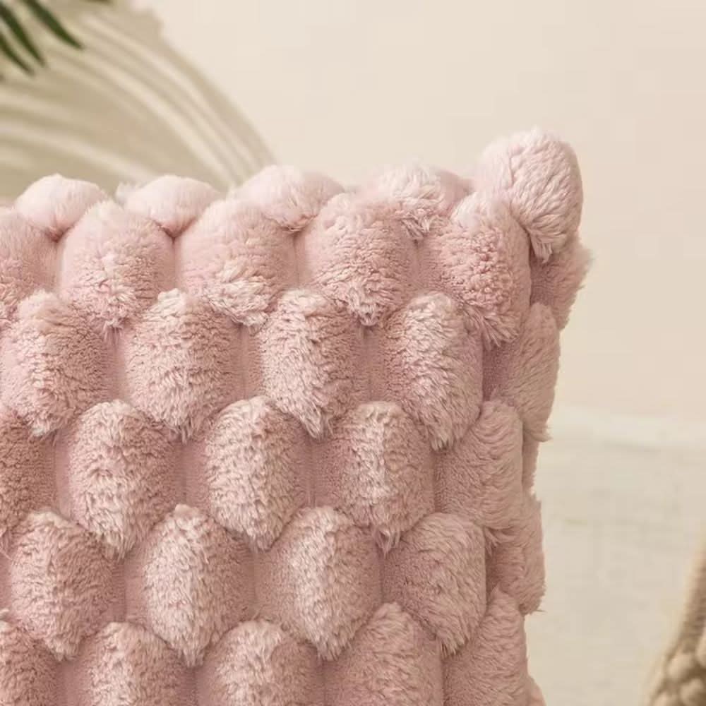 Kalsten | Cushion cover made of cotton blend with fluffy 3D feel