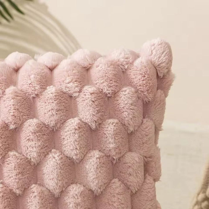 Kalsten | Cushion cover made of cotton blend with fluffy 3D feel