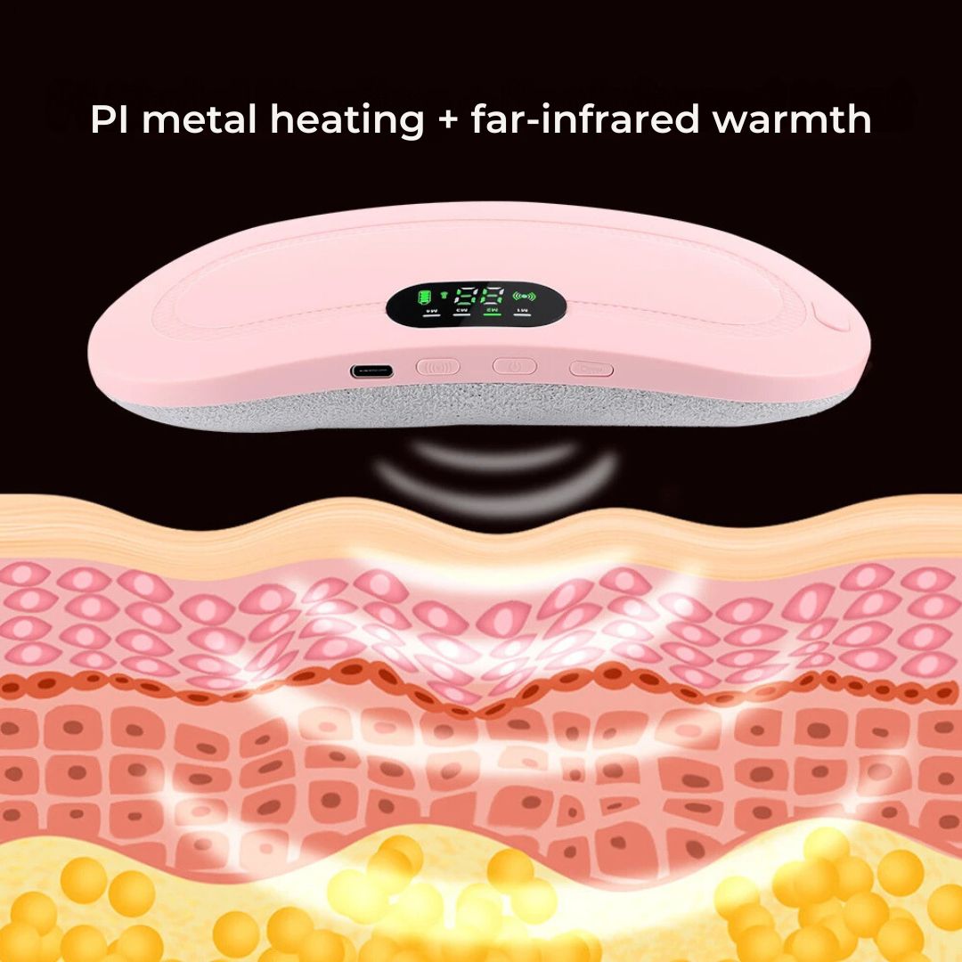 CalmFlow Heating Pad for Period Cramps | Period Cramps Relief - Soothing Heat for Cramps - Muscle Relaxation - Stress Reduction Kalsten