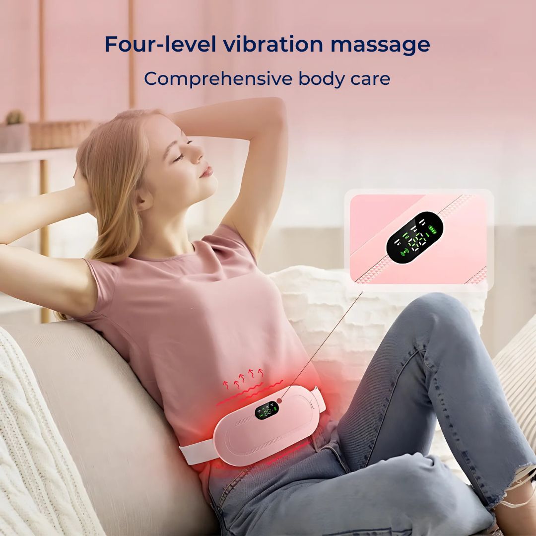 CalmFlow Heating Pad for Period Cramps | Period Cramps Relief - Soothing Heat for Cramps - Muscle Relaxation - Stress Reduction Kalsten
