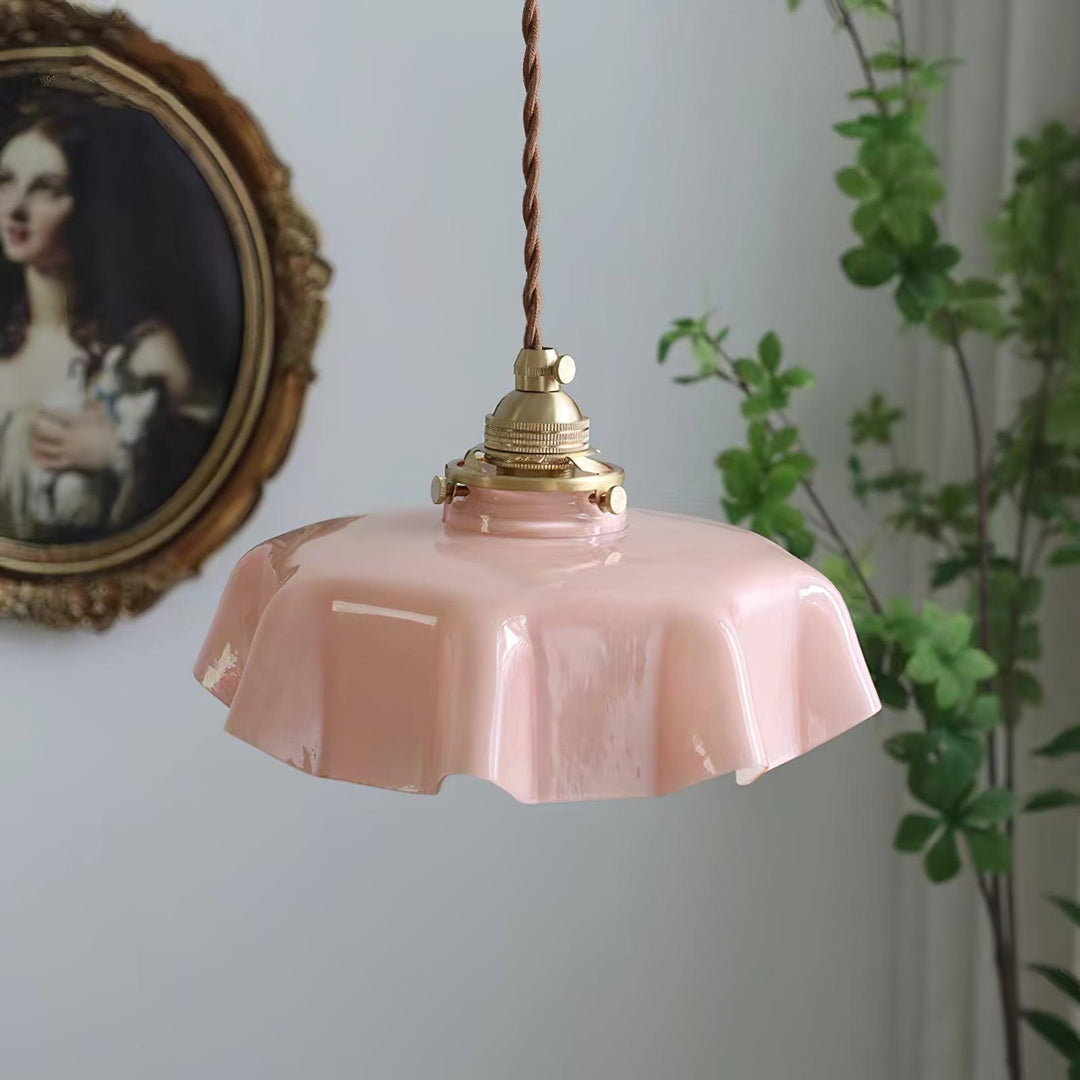 French Flower Droplight Pendant Swag Light | Kalsten