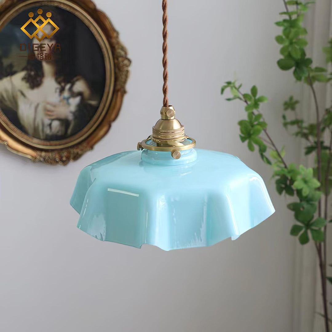 French Flower Droplight Pendant Swag Light | Kalsten