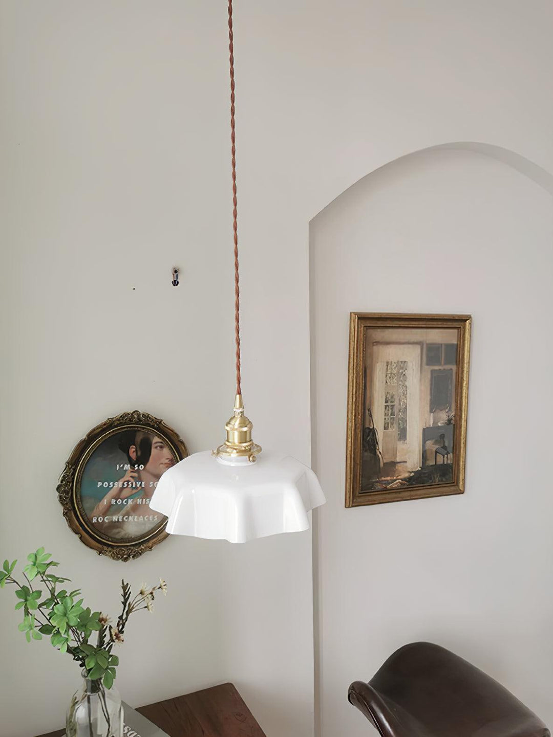 French Flower Droplight Pendant Swag Light | Kalsten