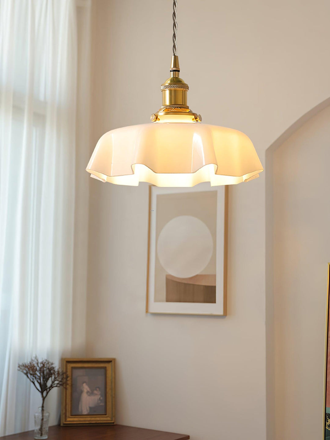 French Flower Droplight Pendant Swag Light | Kalsten
