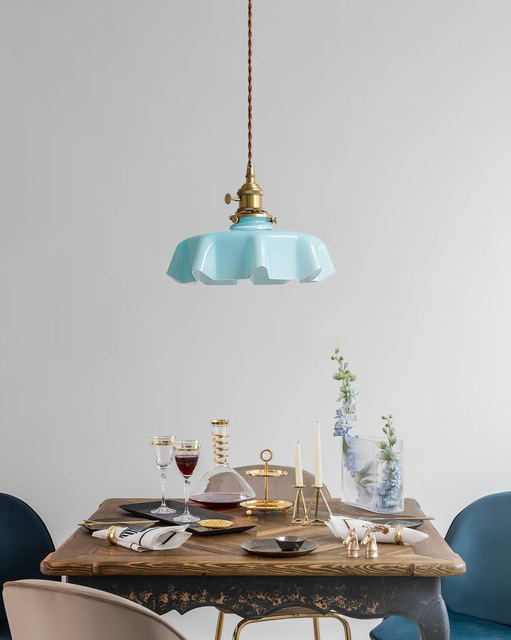 French Flower Droplight Pendant Swag Light | Kalsten