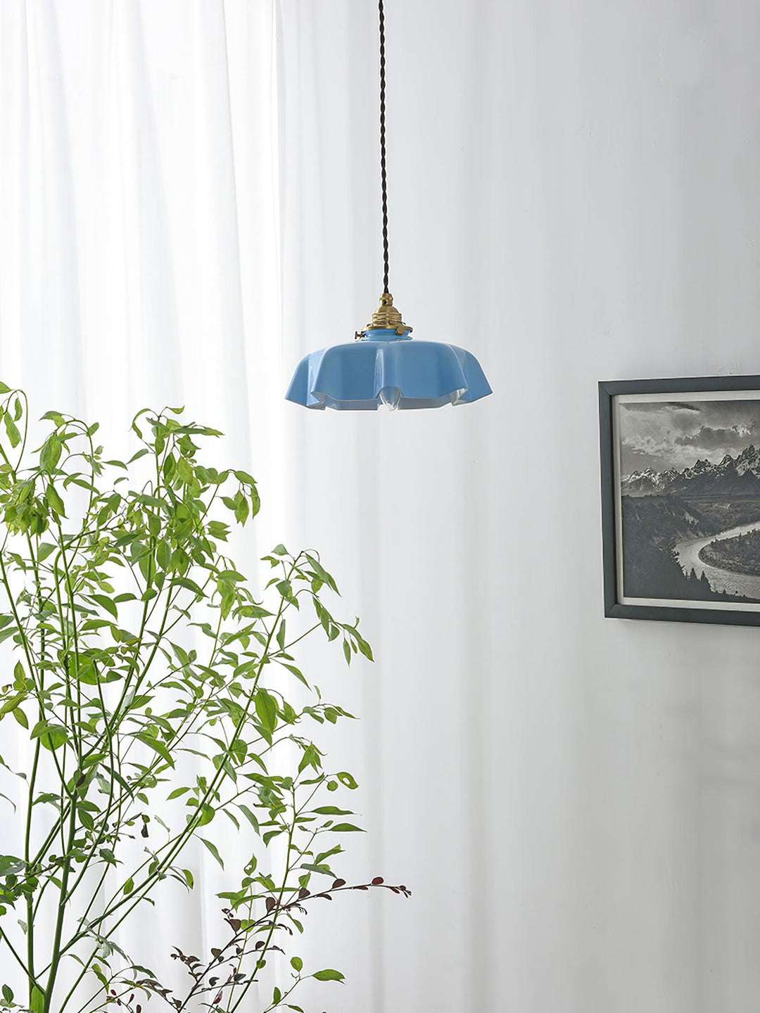 French Flower Droplight Pendant Swag Light | Kalsten