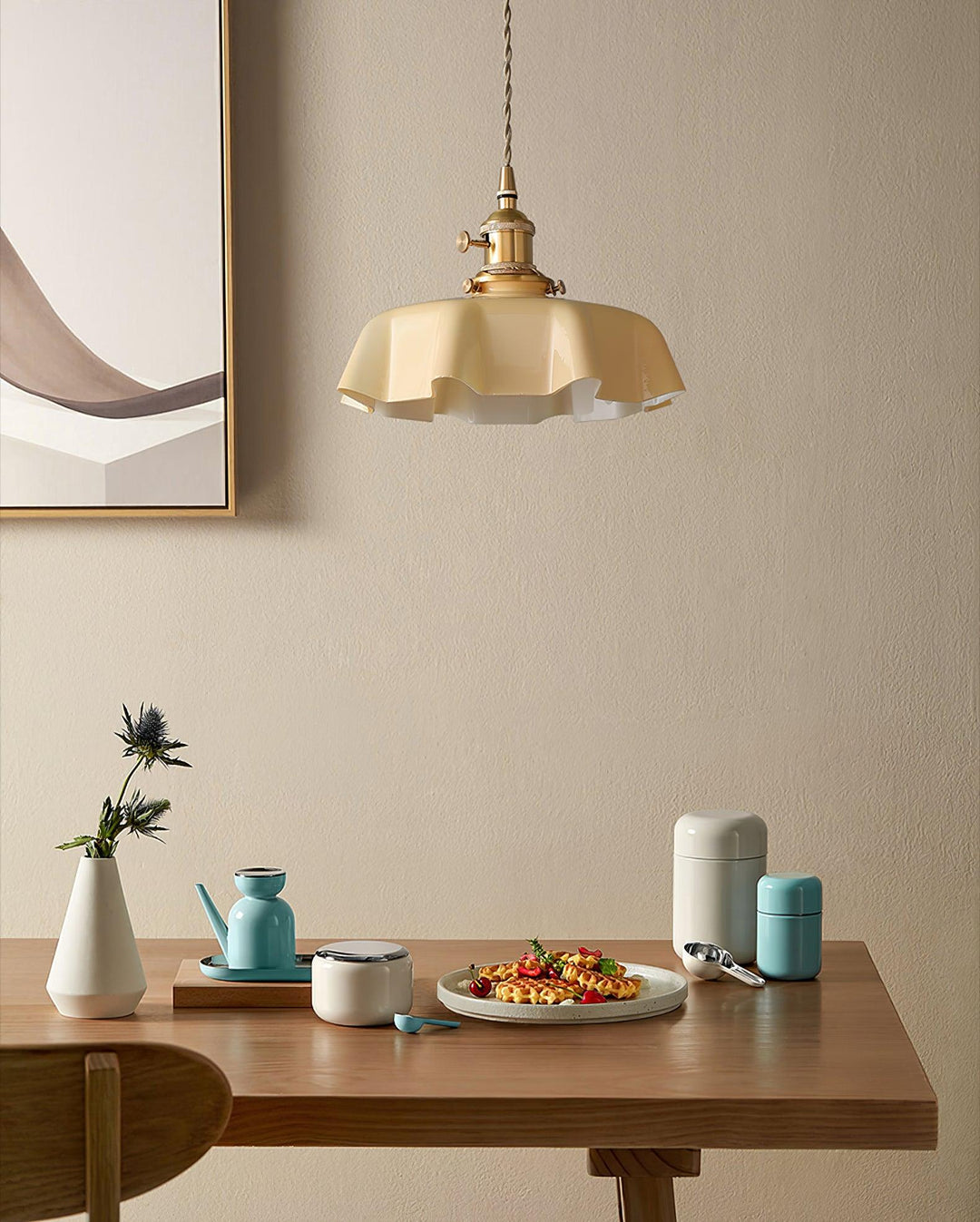 French Flower Droplight Pendant Swag Light | Kalsten