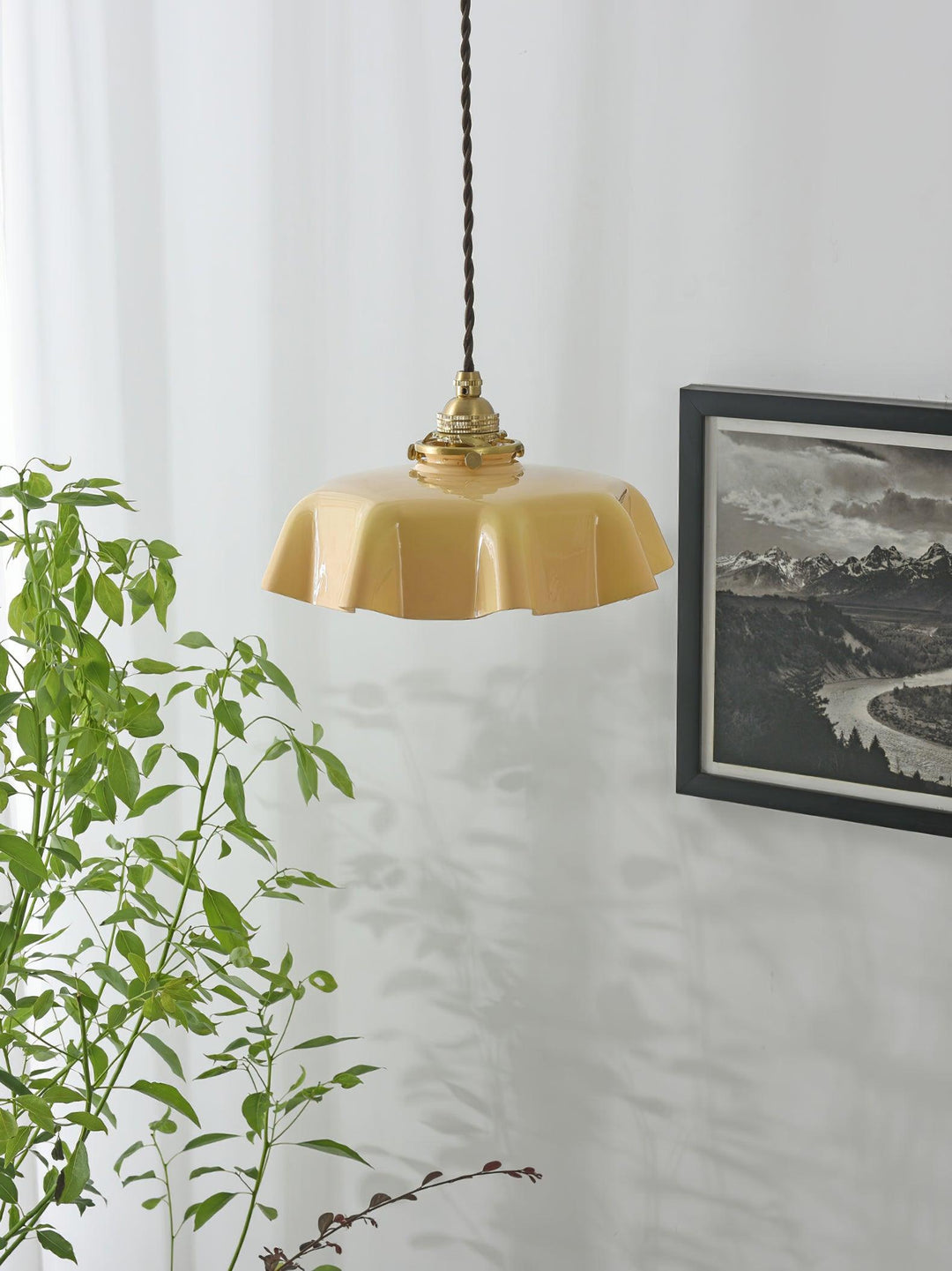 French Flower Droplight Pendant Swag Light | Kalsten