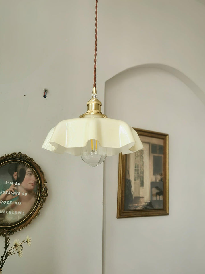 French Flower Droplight Pendant Swag Light | Kalsten
