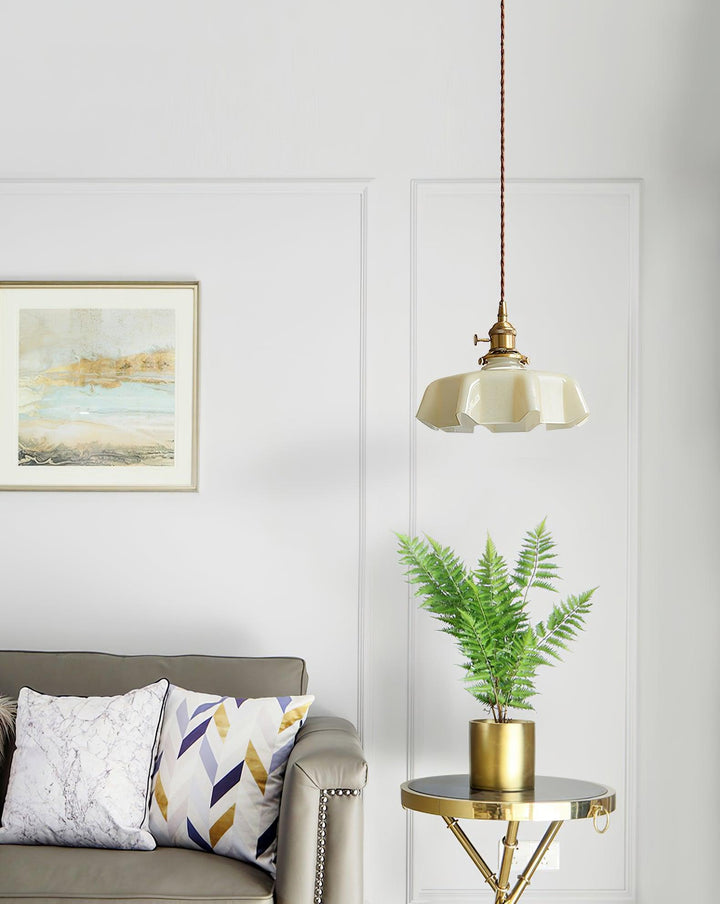 French Flower Droplight Pendant Swag Light | Kalsten