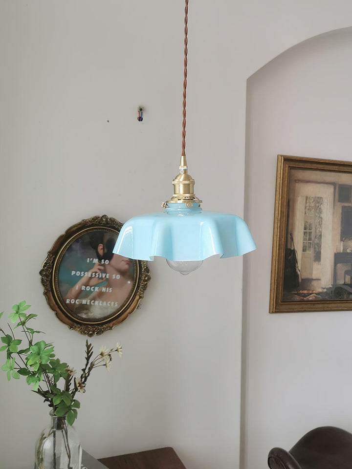 French Flower Droplight Pendant Swag Light | Kalsten