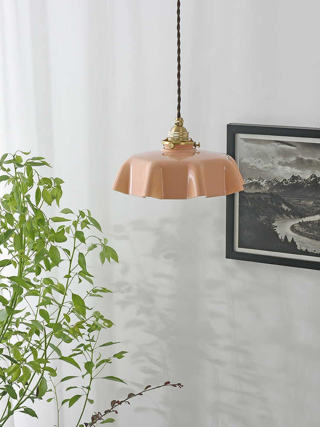 French Flower Droplight Pendant Swag Light | Kalsten
