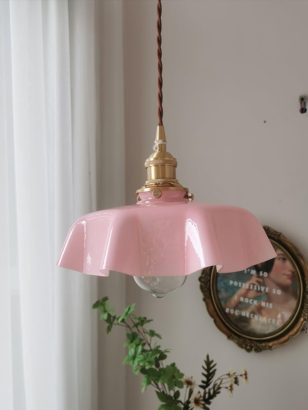 French Flower Droplight Pendant Swag Light | Kalsten