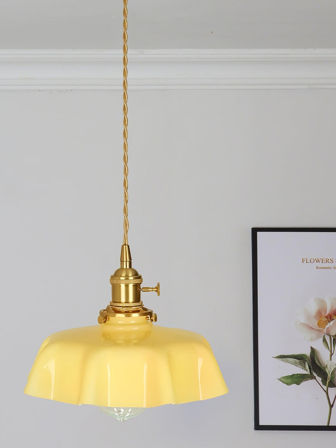 French Flower Droplight Pendant Swag Light | Kalsten
