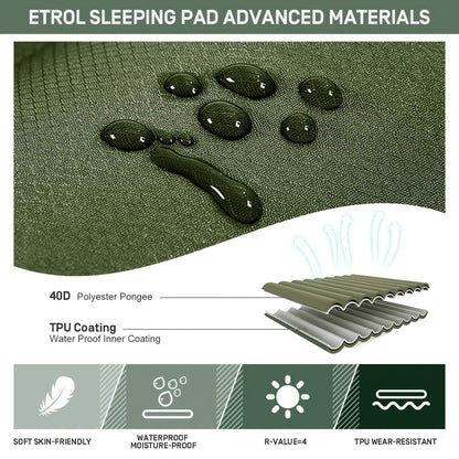Skanto | Inflatable Camping Mattress | Waterproof, Portable & Easy Inflation for Outdoor Adventures