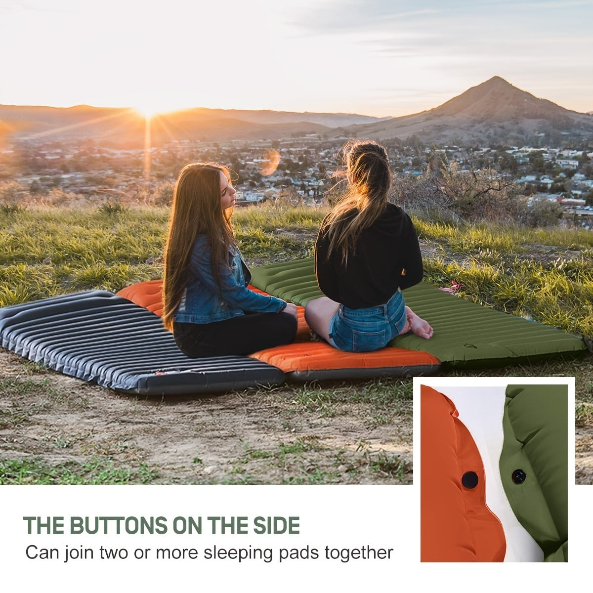 Skanto | Inflatable Camping Mattress | Waterproof, Portable & Easy Inflation for Outdoor Adventures