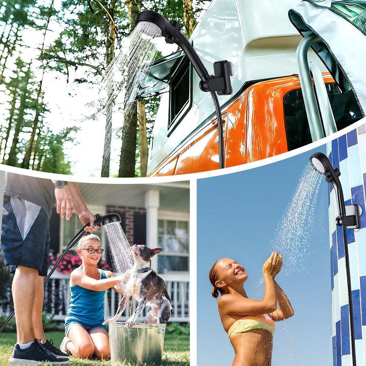 Portable Camping Shower Battery Outdoor Shower with 20L Folding Bucket | Kalsten