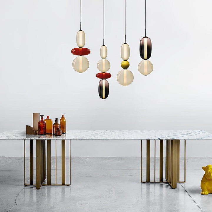 LumiSphere Light - Modern Colored Glass LED Pendant Light | Kalsten