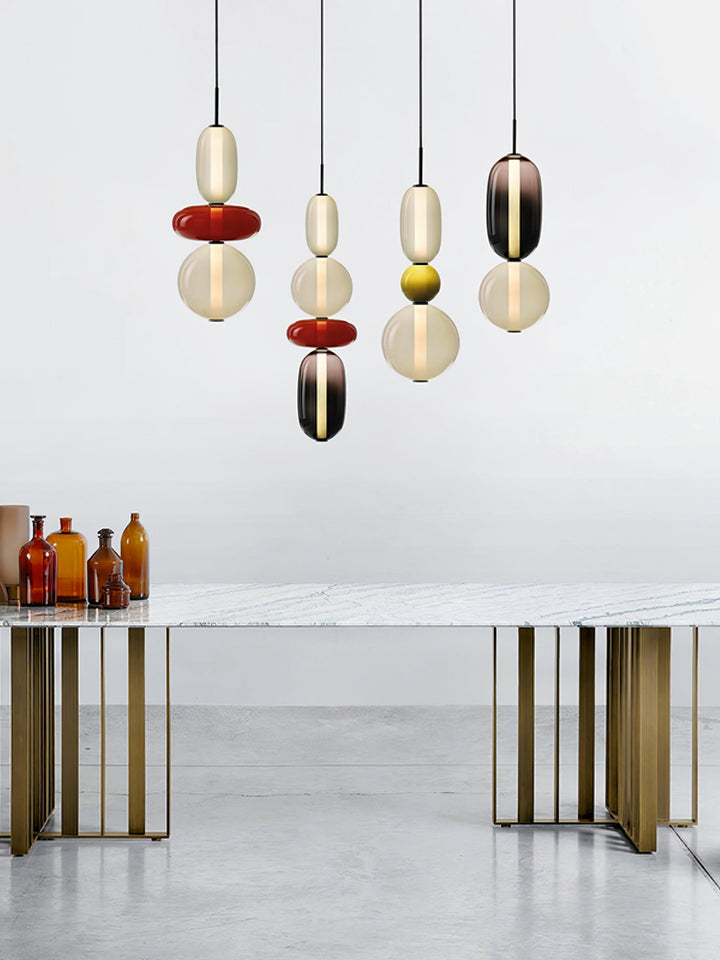 LumiSphere Light - Modern Colored Glass LED Pendant Light | Kalsten