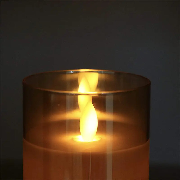 Flameless LED Candles in Glass – Set Kalsten