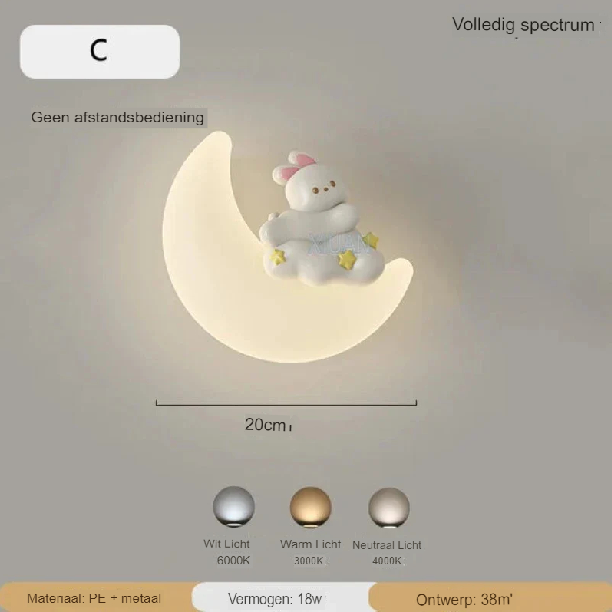 Wall lamp Moon | Gentle lighting | High quality - Noram | Kalsten