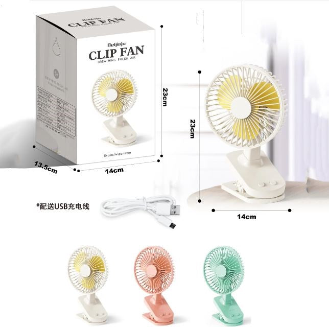 Clip On Rechargeable Moveable Head Portable Fan | Kalsten
