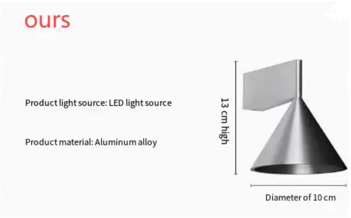 Kalsten | Elegant Nordic Cone-Shaped Wall Lamp for Modern Interiors