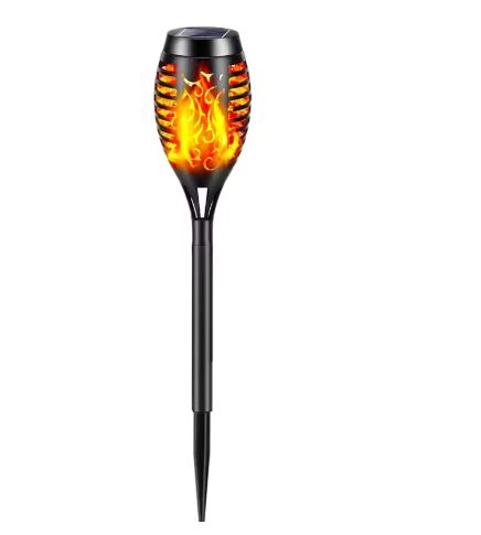 Solar-powered garden torch with flame effect - LED flashlight for outdoor use, weatherproof and energy-saving | Kalsten