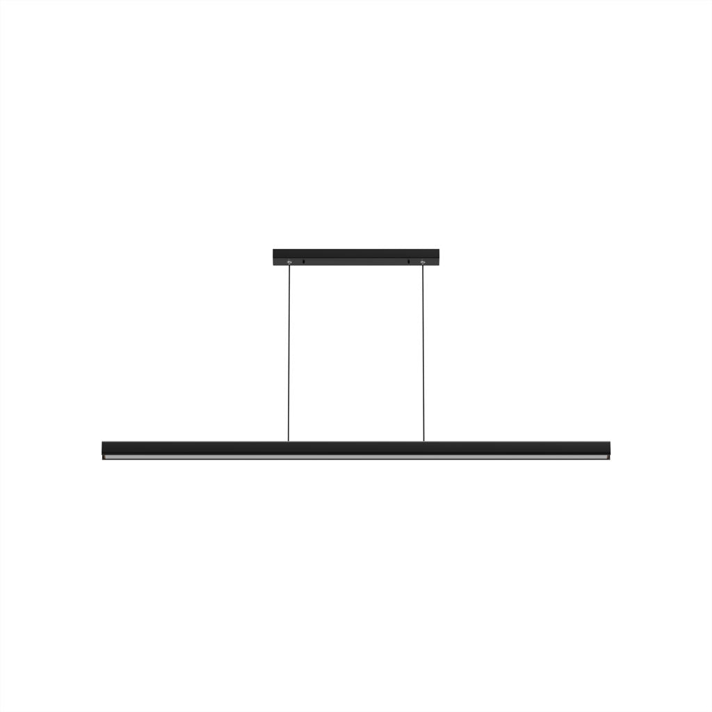 Pendant Light Aluminum Walnut Linear 31.5 in Adjustable Dining Table Kitchen Island Hanging Lamp Stepless Dimmable Modern Design | Kalsten