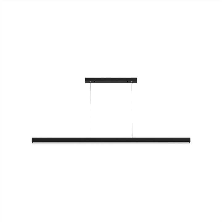 Pendant Light Aluminum Walnut Linear 31.5 in Adjustable Dining Table Kitchen Island Hanging Lamp Stepless Dimmable Modern Design | Kalsten