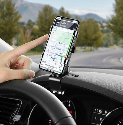 Skanto | Car Phone Holder with Adjustable Mount for Dashboard and Windshield - Universal Fit for Smartphones and GPS Devices